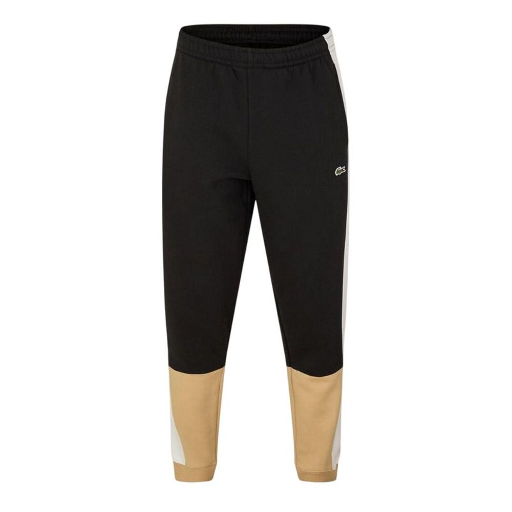 Lacoste Mens Colour Block Slim Joggers / Black